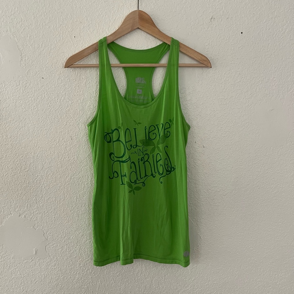 Raw Threads Green Tank Top with Fairy Print
